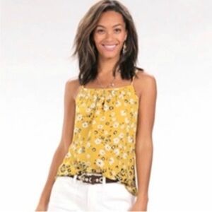 Cabi Couple Cami yellow floral size large